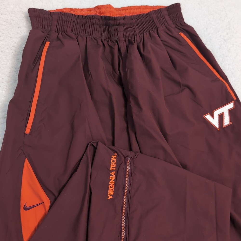 Virginia Tech Hokies Track Pants Mens M Spell Out Nike ClimaFit Authentic Team